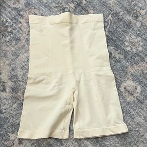 Essentials Off-White High-Waisted Shorts